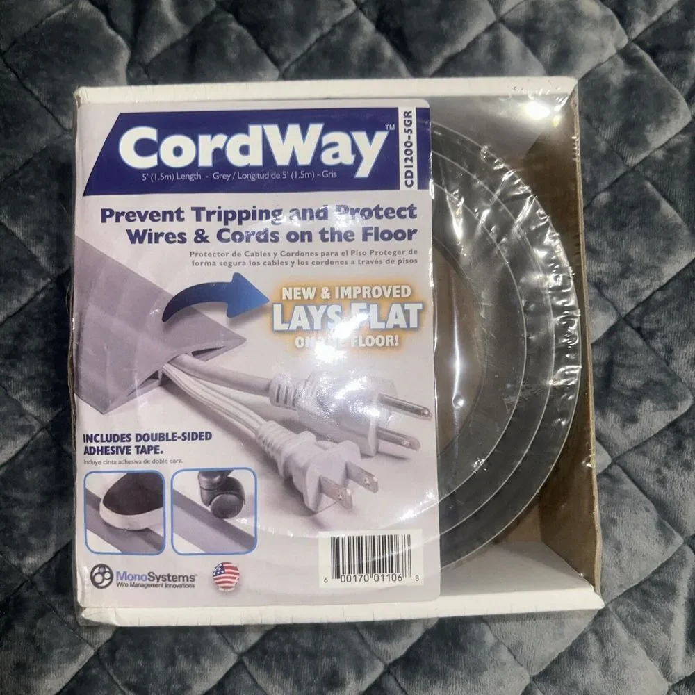 Cordway: Prevent Tripping And Protect Wires & Cords On The Floor